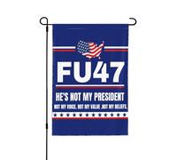 Drapeau Fu47 Anti-47 Démocrate Mon Président Fu 12x18 Drapeau de jardin Bannière double face Sans mât