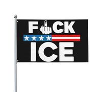 Drapeau « Fuck Ice » 2x3, soutien aux immigrants, « Make America Great America », tapisserie pour la décoration de jardin ou de chambre (sans mât).