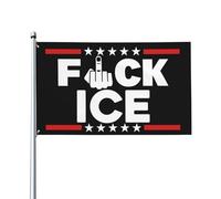 Drapeau « Fuck Ice » 3x5, soutien aux immigrants, « Make America Great », tapisserie pour la décoration de jardin ou de chambre (sans mât).