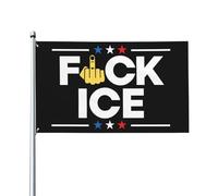 Drapeau « Fuck Ice » 3x5, soutien aux immigrants, « Make America Great », tapisserie pour la décoration de jardin ou de chambre (sans mât).
