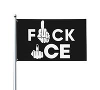 Drapeau « Fuck Ice » 3x5, soutien aux immigrants, « Make America Great », tapisserie pour la décoration de jardin ou de chambre (sans mât).