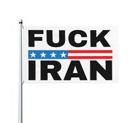 Drapeau « Fuck Iran » 90x150 cm, décoration murale américaine « Que Dieu vous bénisse », bannière pour fête intérieure ou extérieure, décoration de jardin ou de maison