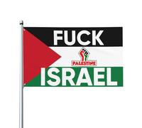 Drapeau « Fuck Israel » 2x3 « Libérez la Palestine, nous partirons », bannière « Sauvez Gaza », tapisserie avec 2 œillets métalliques, sans mât