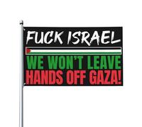 Drapeau « Fuck Israel » 2x3 « Libérez la Palestine, nous partirons », bannière « Sauvez Gaza », tapisserie avec 2 œillets métalliques, sans mât