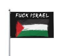 Drapeau « Fuck Israel » 2x3 « Libérez la Palestine, nous partirons », bannière « Sauvez Gaza », tapisserie avec 2 œillets métalliques, sans mât