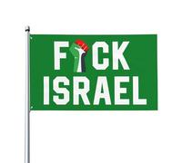 Drapeau « Fuck Israel » 2x3 « Libérez la Palestine, nous partirons », bannière « Sauvez Gaza », tapisserie avec 2 œillets métalliques, sans mât