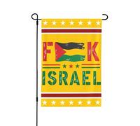 Drapeau « Fuck Israel » 71 x 101 cm, Palestine libre, Sauvez Gaza, drapeaux de jardin, panneaux de jardin double face, décorations