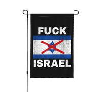 Drapeau « Fuck Israel Free Palestine Save Gaza » 28x40 pouces Ft Flags Double Side Banner Yard Sign No Flagpole