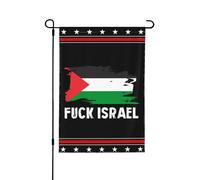 Drapeau « Fuck Israel Free Palestine Save Gaza » 30,5 x 45,7 cm, double face, sans mât