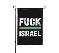Drapeau « Fuck Israel Free Palestine Save Gaza » 30,5 x 45,7 cm, double face, sans mât