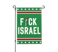 Drapeau « Fuck Israel », « Libérez la Palestine, nous partirons », « Sauvez Gaza », drapeaux de jardin 12 x 18, panneaux de jardin en toile de jute double face