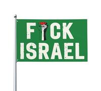 Drapeau « Fuck Israel », « Libérez la Palestine, nous partirons », « Sauvez Gaza », drapeaux de jardin pour l'extérieur, panneaux de 5 x 8 mètres