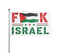 Drapeau « Fuck Israël », « Libérez la Palestine », « Sauvez Gaza », drapeaux de jardin pour extérieur, 1,5 x 2,4 m, panneaux de jardin, bannière décorative