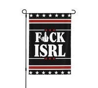 Drapeau « Fuck Israel » Palestine libre Drapeaux de jardin anti-Israël 28" x 40" Bannière double face Panneaux de jardin