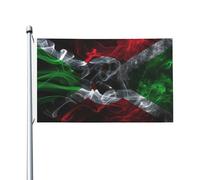 Drapeau fumé du Burundi, drapeaux pour l'extérieur, 3 x 5 pieds, double face, en polyester robuste pour la maison, la cour, le festival, la décoration de jardin extérieur, drapeaux de bienvenue