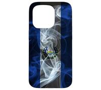 Drapeau fumé du Salvador - Fumé Style Salvadoran Pride Coque pour iPhone 15 Pro