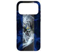 Drapeau fumé du Salvador - Fumé Style Salvadoran Pride Coque pour iPhone 17 Pro Max
