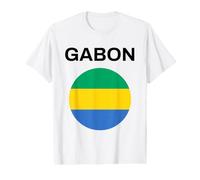 Drapeau Gabon Moderne T-Shirt Graphique avec Valeur