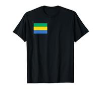 Drapeau Gabonais du Gabon T-Shirt Graphique avec Valeur
