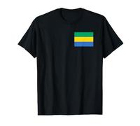 Drapeau Gabonais du Gabon T-Shirt Graphique avec Valeur