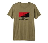 Drapeau Gadsden Anti-autoritaire de Gauche « Don't Tread on Us » T-Shirt Haut de Gamme