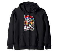 Drapeau gambien Petit mais Puissant de la Gambie Fierté Sweat à Capuche