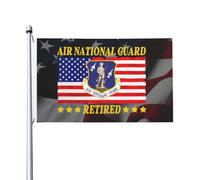 Drapeau Garde nationale américaine retraitée Drapeau De Jardin