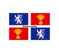 Drapeau Gascogne - 5x3.3cm - Sticker/Autocollant