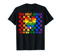 Drapeau Gay Pride Girl The Only Choice I Made Was To Be Myself T-Shirt