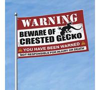 Drapeau gecko à crête rétro pour étudiant et athlète - Décoration de chambre de garçon (152 x 244 cm)