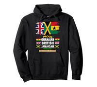 Drapeau ghanéen Britannique et jamaïcain - Idée de Tenue pour Femme Sweat à Capuche