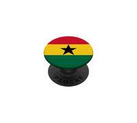 Drapeau ghanéen cœur Racines fierté Afrique République Ghana PopSockets PopGrip Adhésif