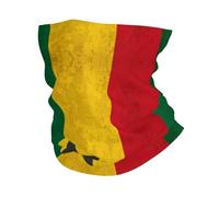 Drapeau Ghanéen Vintage du Ghana Gaiter Anti-UV Bandeaux Étanche À La Poussière Écharpe Demi-Visage pour Course À Pied Ski Sports 26X30CM