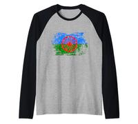 Drapeau Gitan Vintage Cadeau Gitane Gitan Peuple Rom Manche Raglan