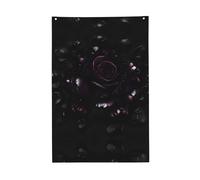Drapeau gothique imprimé rose aux couleurs vives 61 x 91 cm pour l'extérieur drapeaux bannières avec œillets polyester de qualité supérieure