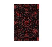 Drapeau gothique rouge noir Halloween Tarot Astrologie Vacances Jardin Drapeaux pour l'extérieur Happy New Year Bannière pour décoration de jardin 71 x 101 cm double face