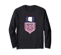 Drapeau graphique de l'Arizona Baseball Shield Stars and Stripes State Manche Longue