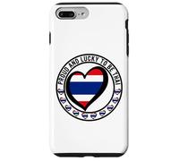 Drapeau Graphique « Proud and Lucky to Be Thai I Love Thaïlande » Coque pour iPhone 7 Plus/8 Plus