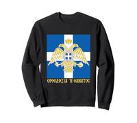 Drapeau Grec Byzantin orthodoxie ou Aigle de la Mort Sweatshirt
