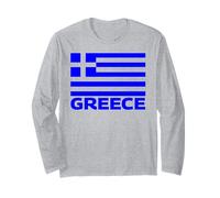 Drapeau Grec de la Grèce pour Hommes, Femmes, Enfants Manche Longue