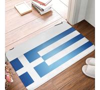 Drapeau Grec De La Grèce Welcome Paillassons Antidérapant Tapis De Bain Doux Tapis De Douche pour Cuisine Baignoire Salon 40X60Cm