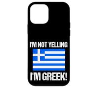 Drapeau Grec « I'm Not Yelling » Coque pour iPhone 12 Mini
