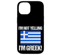 Drapeau Grec « I'm Not Yelling » Coque pour iPhone 14