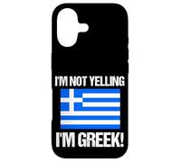 Drapeau Grec « I'm Not Yelling » Coque pour iPhone 17