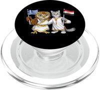Drapeau Grèce Égypte Racines Gréco-Égyptiennes Héritage PopSockets PopGrip pour MagSafe