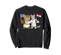 Drapeau Grèce Égypte Racines Gréco-Égyptiennes Héritage Sweatshirt