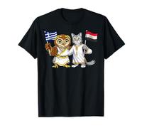 Drapeau Grèce Égypte Racines Gréco-Égyptiennes Héritage T-Shirt