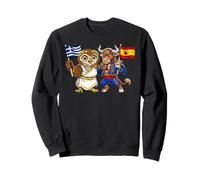 Drapeau Grèce Espagne Racines Gréco-Espagnoles Héritage Sweatshirt