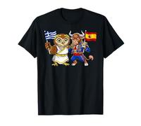 Drapeau Grèce Espagne Racines Gréco-Espagnoles Héritage T-Shirt