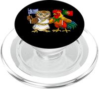 Drapeau Grèce Portugal Racines Gréco-Portugaises Héritage PopSockets PopGrip pour MagSafe